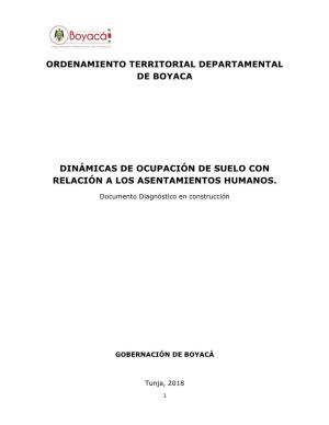 Ordenamiento Territorial Departamental De Boyaca