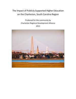 The Impact of Publicly Supported Higher Education on the Charleston, South Carolina Region
