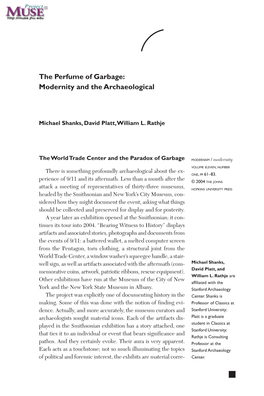 The Perfume of Garbage: Modernity and the Archaeological