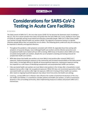 Point Prevalence Survey Testing in Acute Care Facilities (PDF)