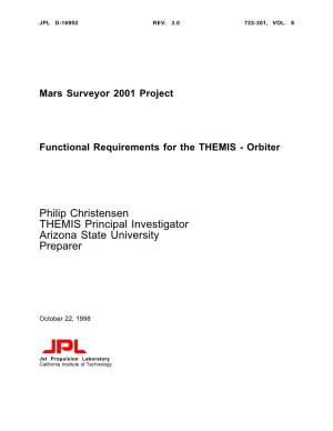 M01 Functional Requirements for the THEMIS