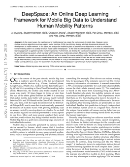 An Online Deep Learning Framework for Mobile Big Data to Understand Human Mobility Patterns