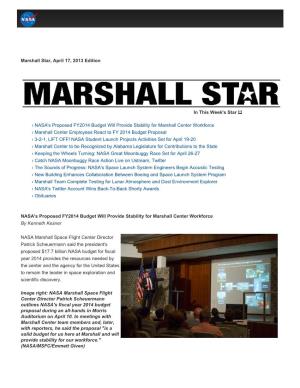 Marshall Star, April 17, 2013 Edition