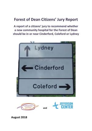 Forest of Dean Citizens' Jury Report