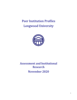 2020 Peer Institution Profiles