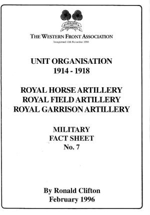 MFS 7 Royal Horse:Field:Garrison Artillery.Pdf