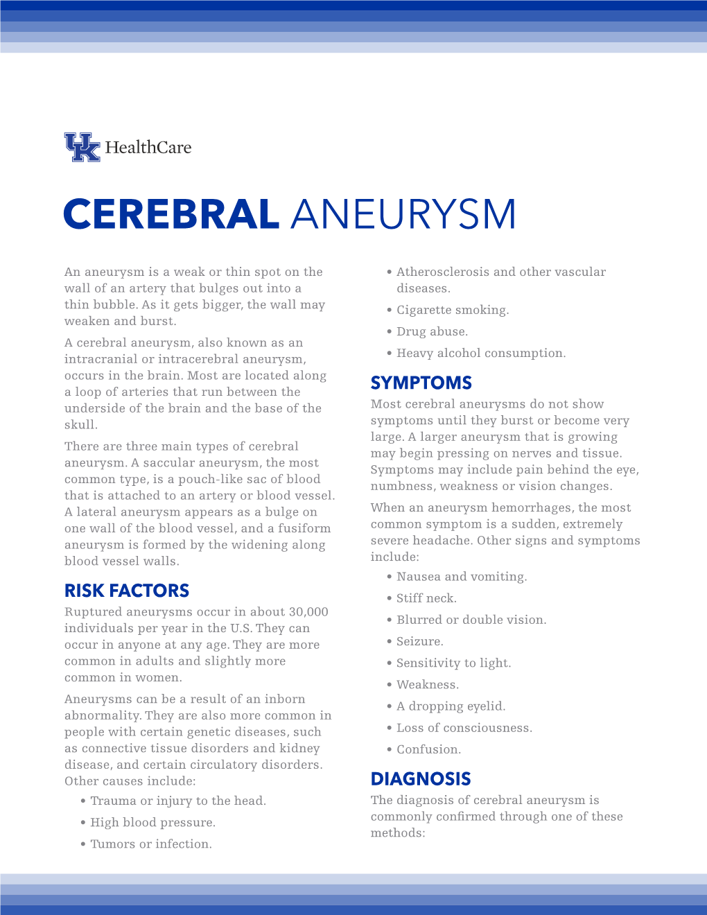 Cerebral Aneurysm