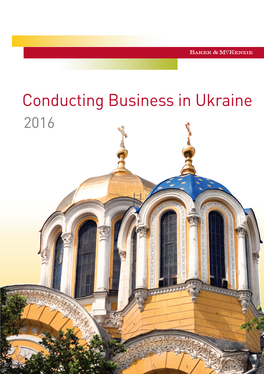 Conducting Business in Ukraine 2016
