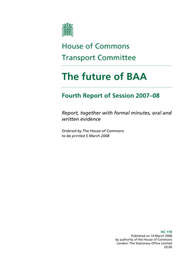 The Future of BAA