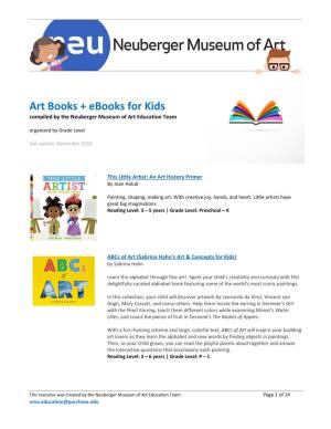 Art Books and E-Books for Kids