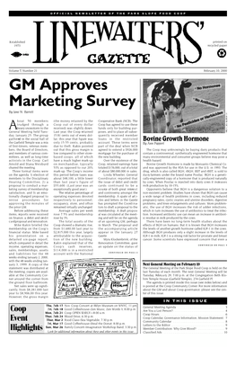 GM Approve S M a R Keting Survey by Jane N