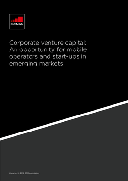 An Opportunity for Mobile Operators and Start-Ups in Emerging Markets