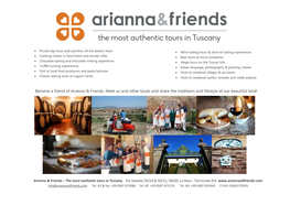 Become a Friend of Arianna & Friends. Meet Us and Other Locals and Share