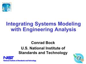 Integrating Systems Modeling with Engineering Analysis