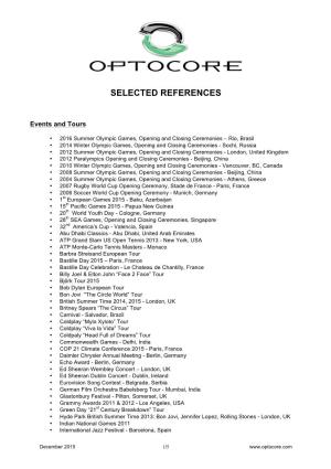 Selected References
