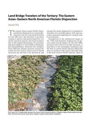 The Eastern Asian–Eastern North American Floristic Disjunction
