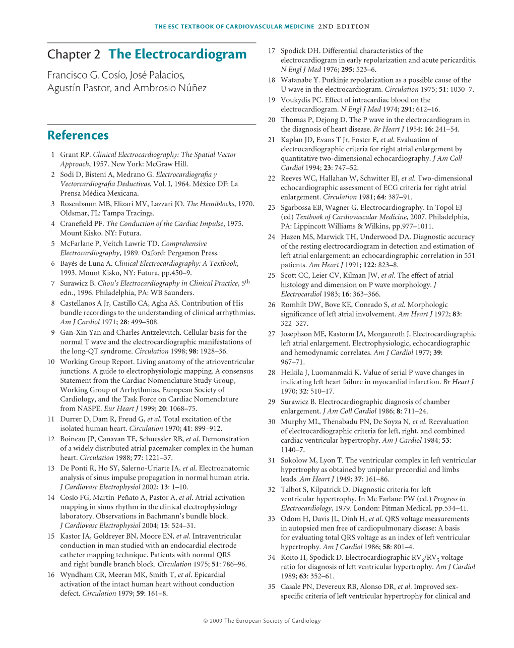 Chapter 2 the Electrocardiogram