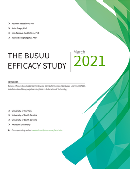 The Busuu Efficacy Study 2021
