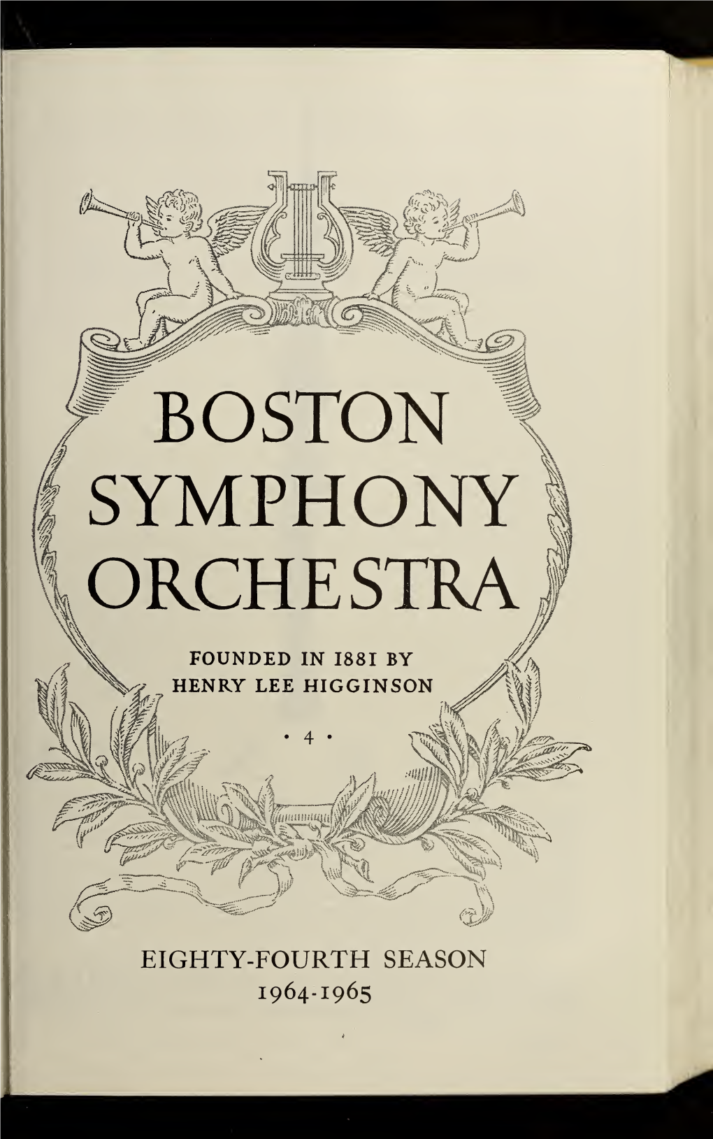 Boston Symphony Orchestra Concert Programs, Season 84,1964-1965