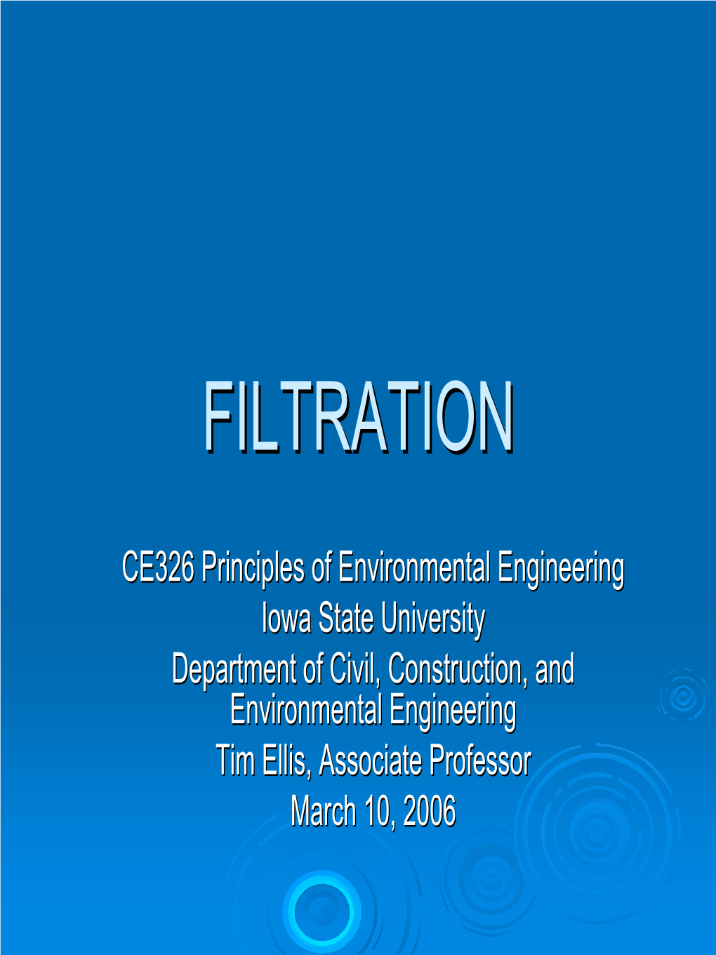Filtrationfiltration