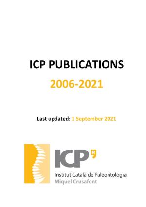 Icp Publications 2006-2021