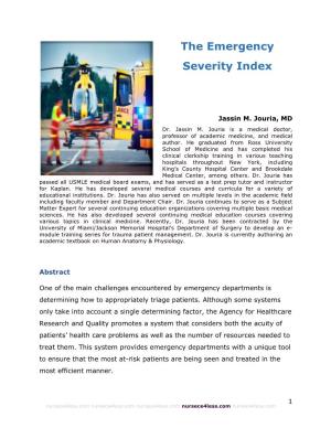 The Emergency Severity Index