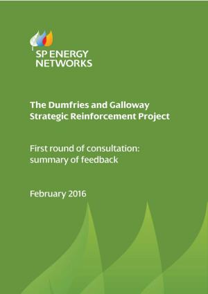 The Dumfries and Galloway Strategic Reinforcement Project First Round Of