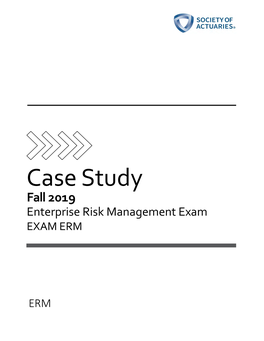 Fall 2019 ERM Case Study