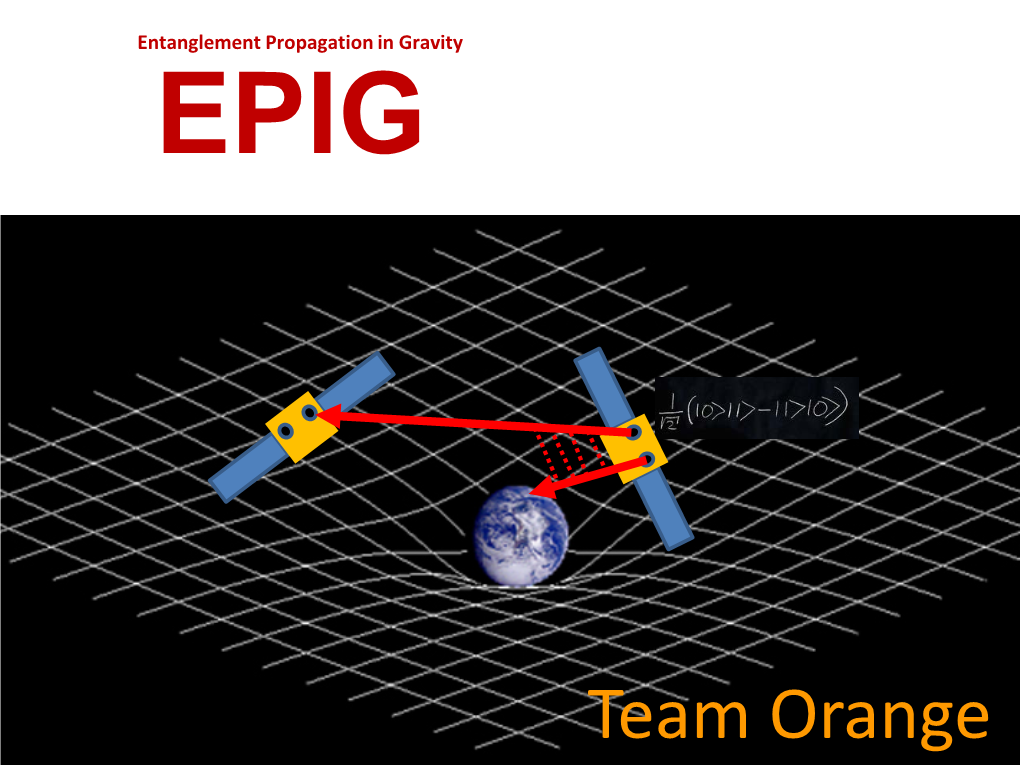 Team Orange General Relativity / Quantum Theory