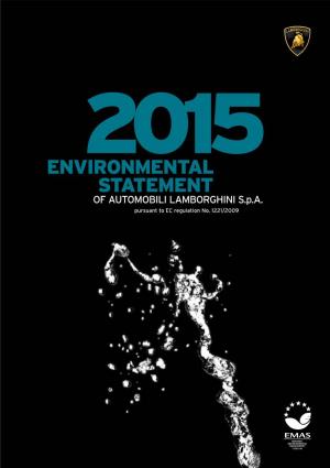Automobili Lamborghini Spa 2015 Environmental Statement