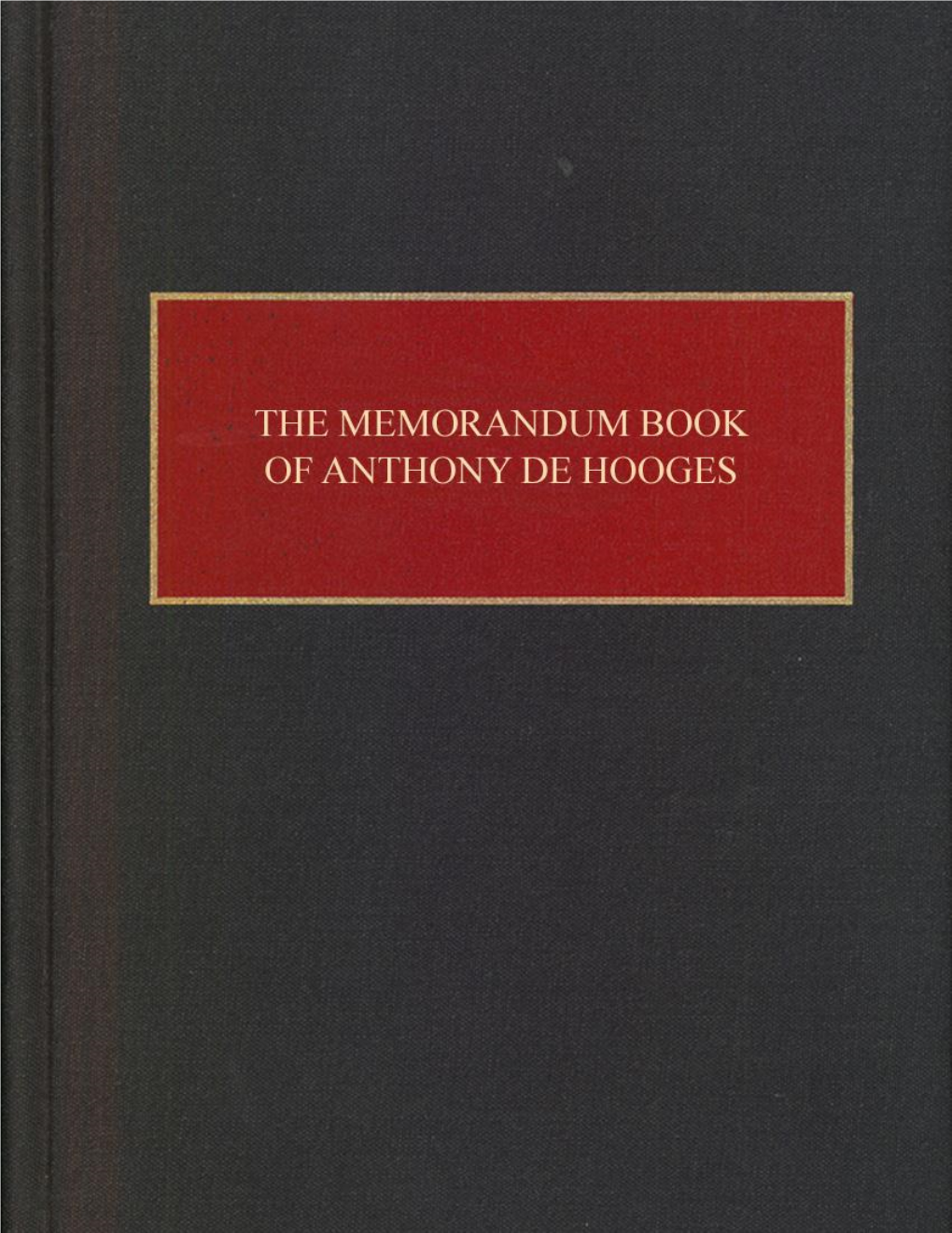 De Hooges Memorandum Book