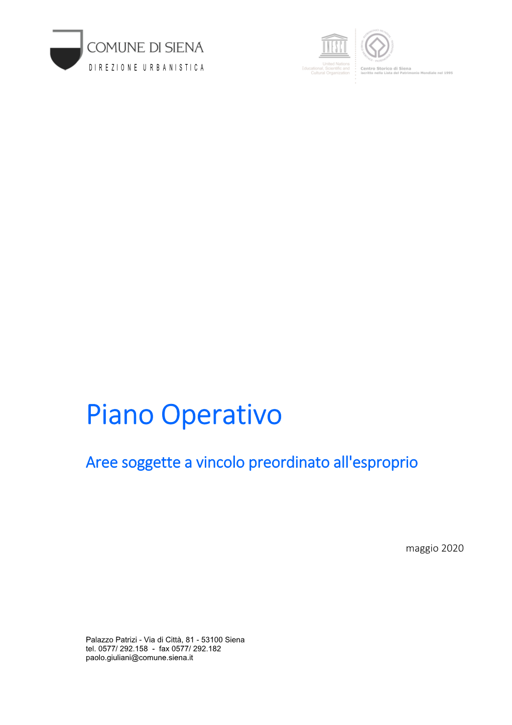 Piano Operativo