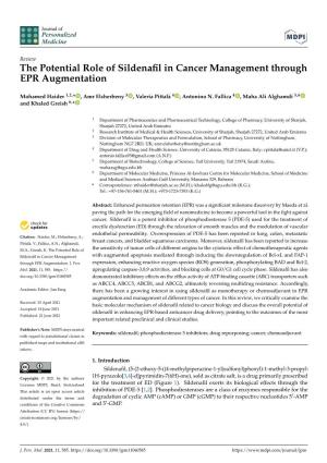 The Potential Role of Sildenafil in Cancer Management Through EPR Augmentation