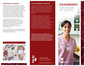 Cranberry the Color of Heath Brochure