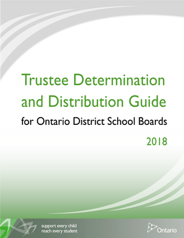 Trustee Determination and Distribution Guide, 2018
