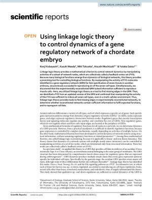 Using Linkage Logic Theory to Control Dynamics of a Gene Regulatory