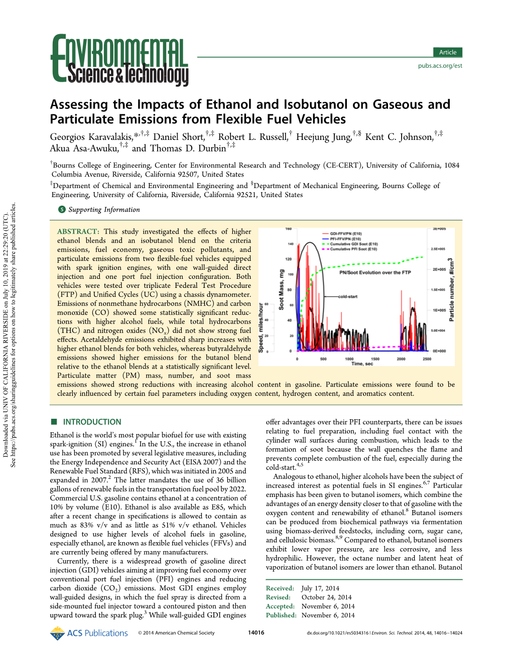 Assessing the Impacts of Ethanol and Isobutanol on Gaseous and Particulate Emissions from Flexible Fuel Vehicles