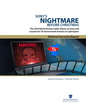 Sony's Nightmare Before Christmas: the 2014 North Korean Cyber