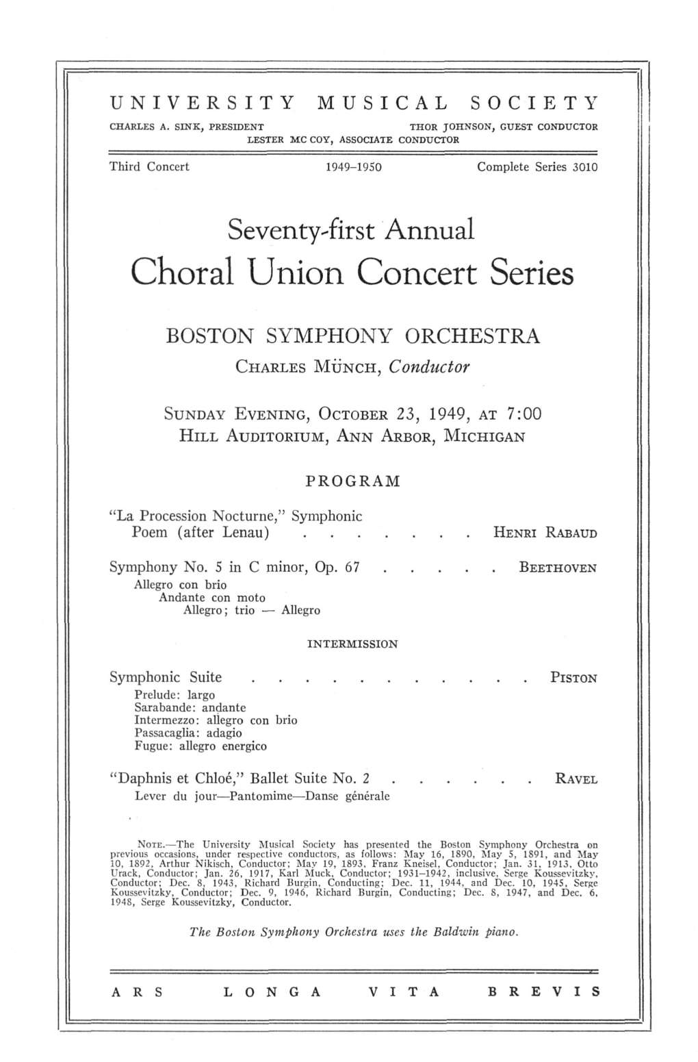 Choral Union Concert Series