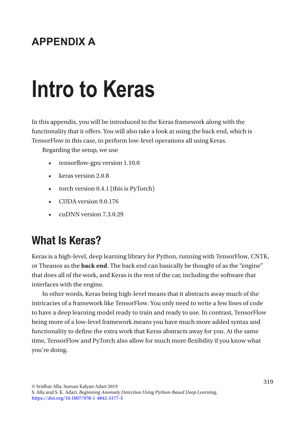 Intro to Keras