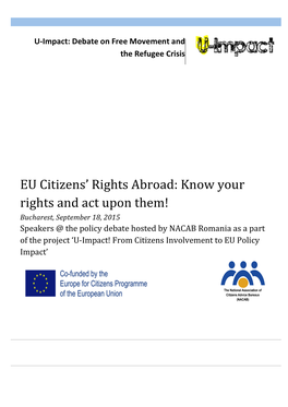 EU Citizens' Rights Abroad