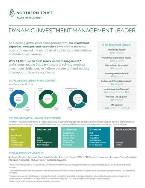 Dynamic Investment Management Leader