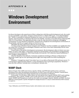 Windows Development Environment