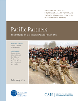 Pacific Partners: the Future of US-New Zealand Relations