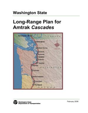 Washington State Long-Range Plan for Amtrak Cascades