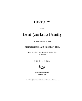 Van Lent) Family