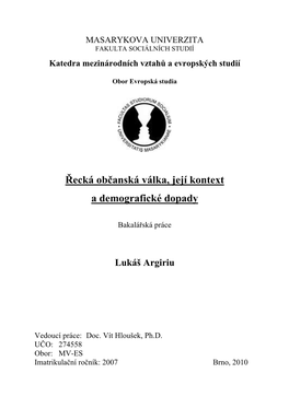 Prohlašuji, Že Jsem Bakalářskou Práci Vypracovala Samostatně a Při Jejím