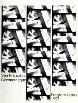 San Francisco Cinematheque Program Notes