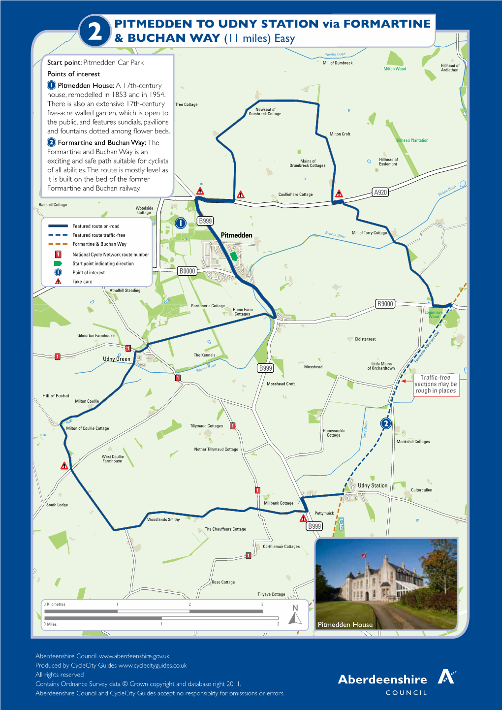 PITMEDDEN to UDNY STATION Via FORMARTINE & BUCHAN