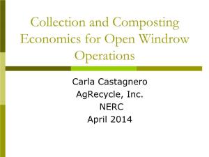 Collection and Composting Economics for Open Windrow Operations